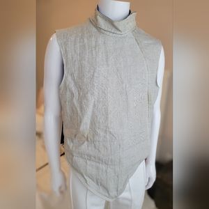 Uhlman Stainless Steel Foil Front Right Zip Fencing Lame, Men's Size 50